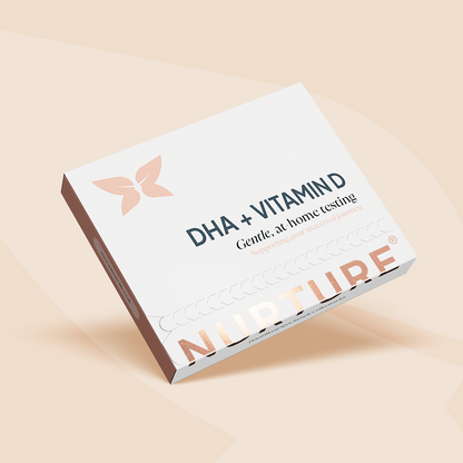 A box of NurtureKit DHA & Vitamin D testing kit