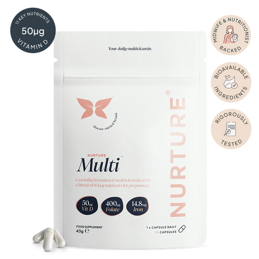 NurtureMulti™ | Pregnancy Multivitamin with Vitamin D & Folic Acid