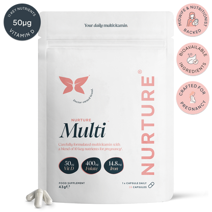 NurtureMulti™ | Pregnancy Multivitamin with Vitamin D & Folic Acid