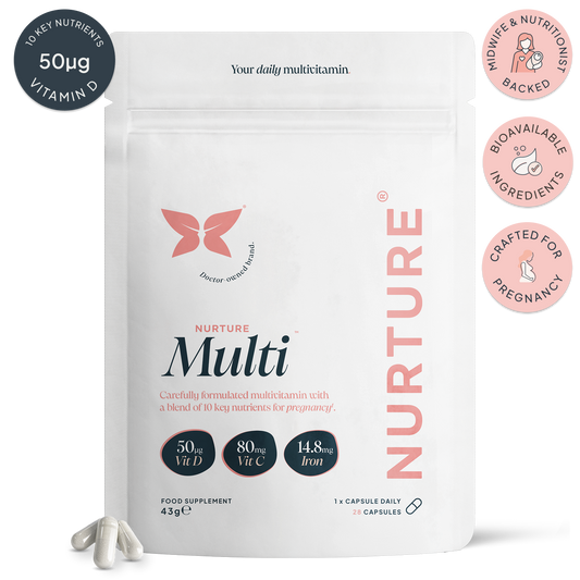 NurtureMulti™ | Pregnancy Multivitamin with Vitamin D & Folic Acid