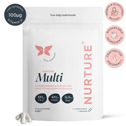 NurtureMulti™ | Pregnancy Multivitamin with Vitamin D & Folic Acid