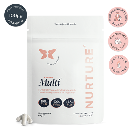 NurtureMulti™ | Pregnancy Multivitamin with Vitamin D & Folic Acid