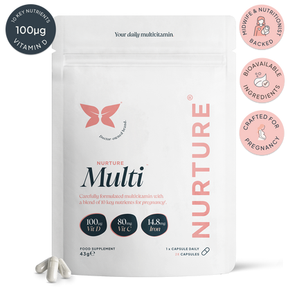 NurtureMulti™ | Pregnancy Multivitamin with Vitamin D & Folic Acid