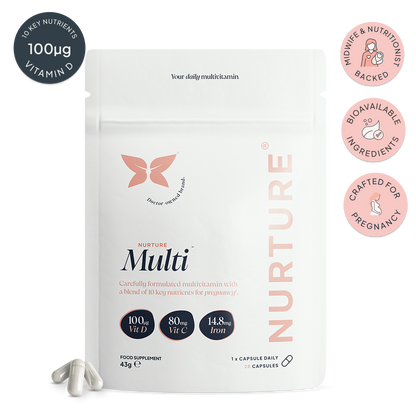 NurtureMulti™ | Pregnancy Multivitamin with Vitamin D & Folic Acid