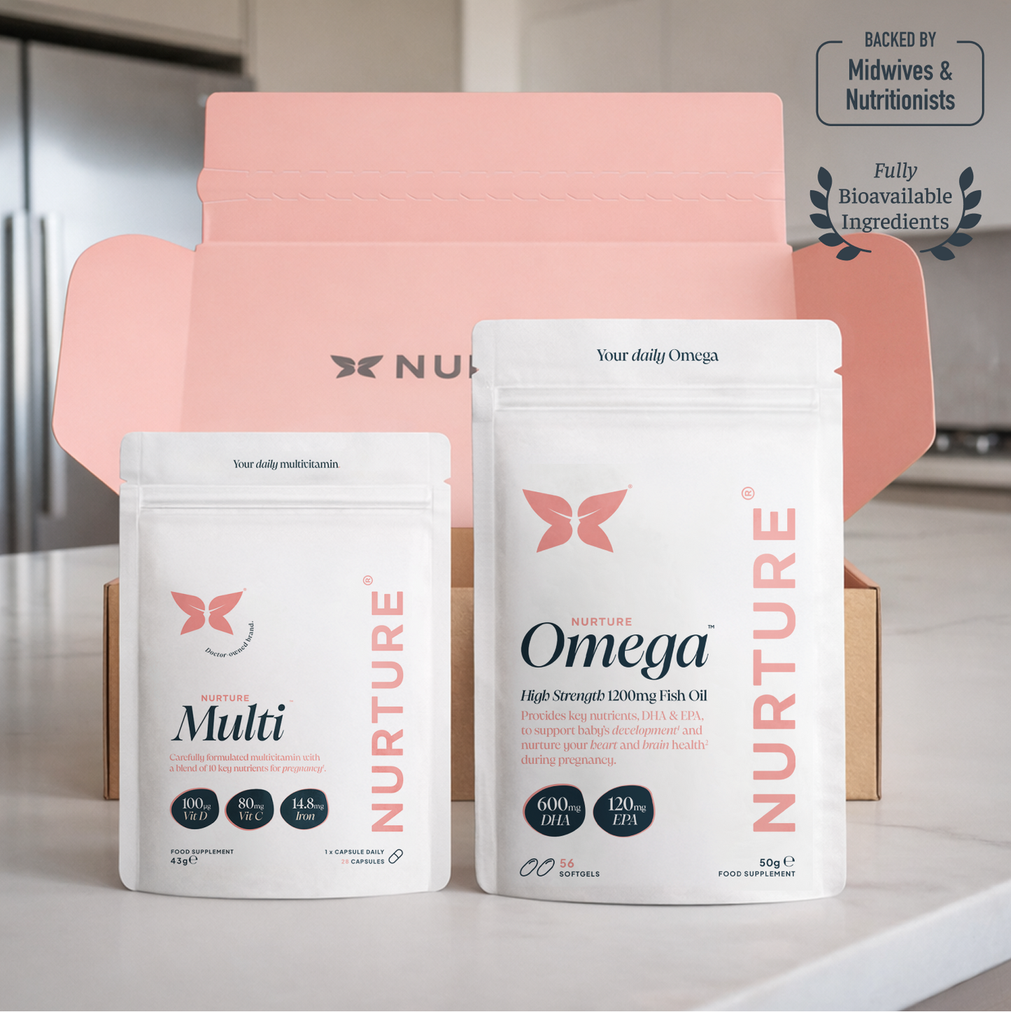 Omega‑3 DHA & Prenatal Multivitamin