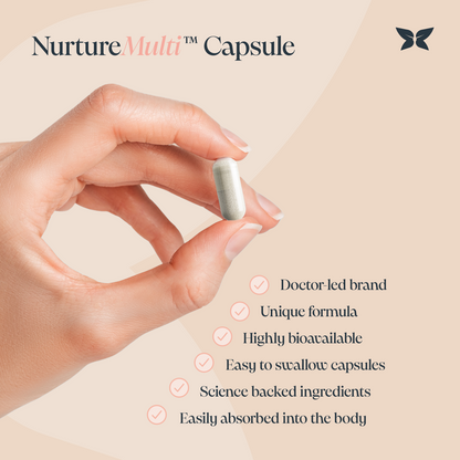 NurtureMulti™ | Pregnancy Multivitamin with Vitamin D & Folic Acid