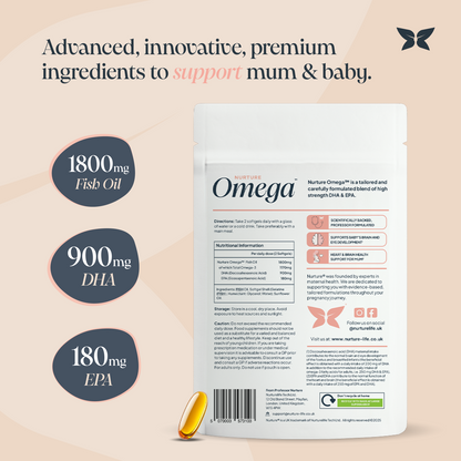 NurtureOmega™ | High-Strength Omega-3 Pregnancy Supplement